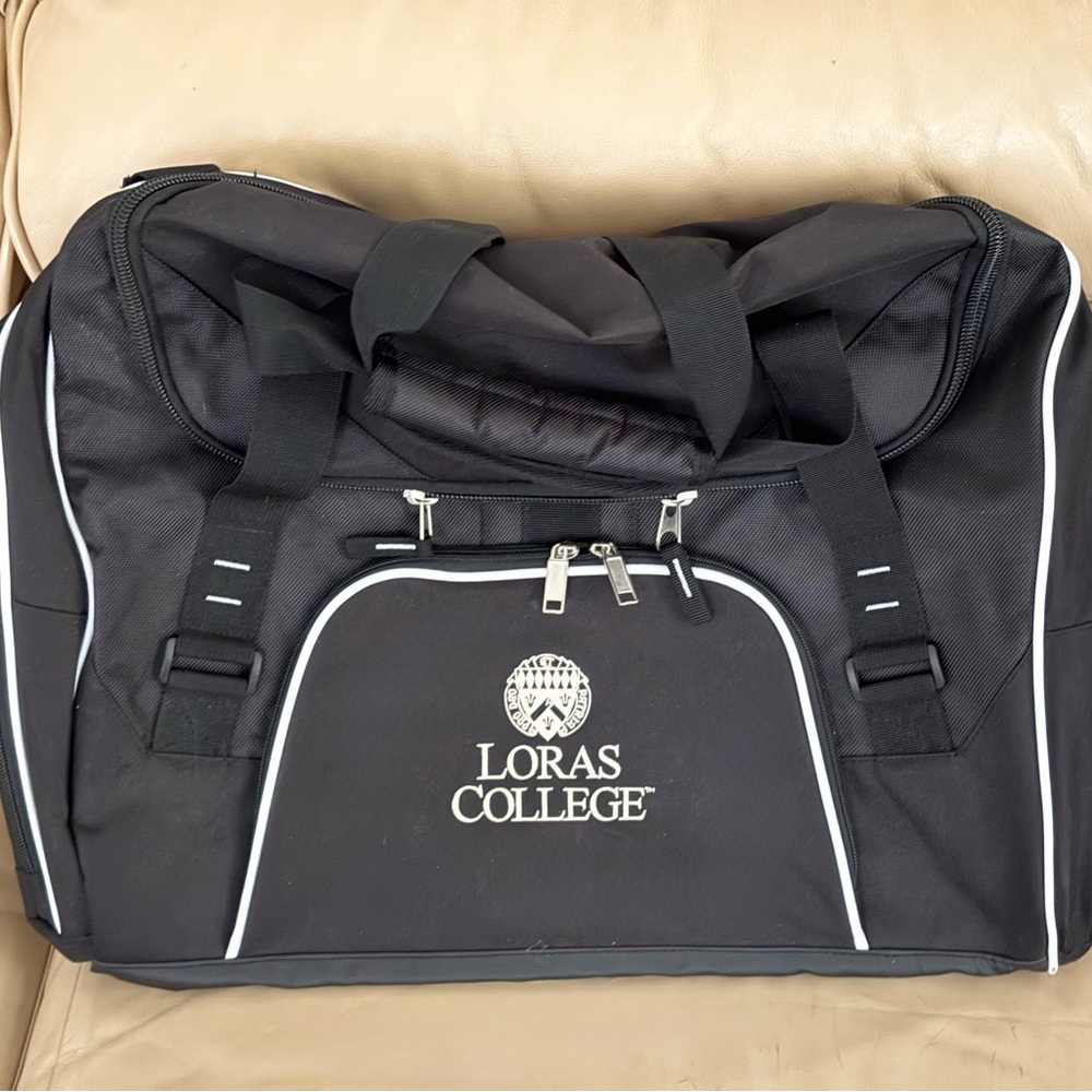 Loras College Black Duffel Bag
